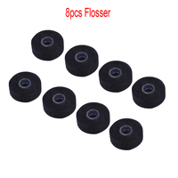 8pc 50M bambusowy węgiel drzewny nić dentystyczna wbudowana szpula String wykałaczka rdzeń zamienny miętowy smak 9 rolka/paczka 6